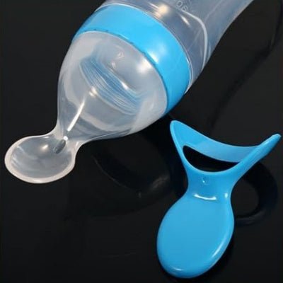 Biberon cuillère - NewBabyFeedingBottle™ - Bleu - Calin d'Enfant