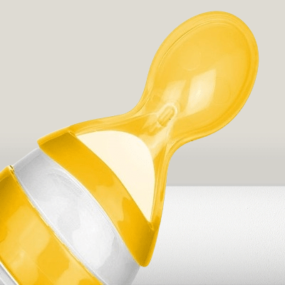 Biberon cuillère - NewBabyFeedingBottle™ - Jaune - Calin d'Enfant
