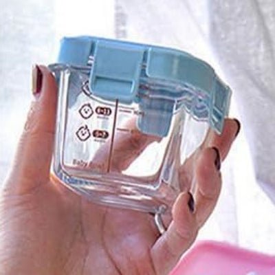 Boite hermétique en verre - GlassFoodStorageBox™ - Bleu - Calin d'Enfant