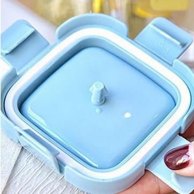 Boite hermétique en verre - GlassFoodStorageBox™ - Bleu - Calin d'Enfant