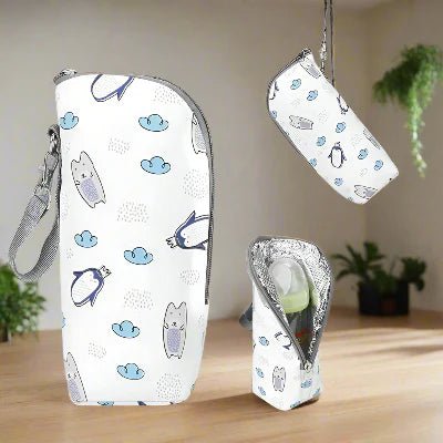 Chauffe Biberon - WarmiTote™ - Pinguin - Calin d'Enfant