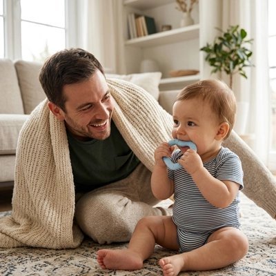Anneau dentition bébé | Silicone Souple - Calin d'Enfant