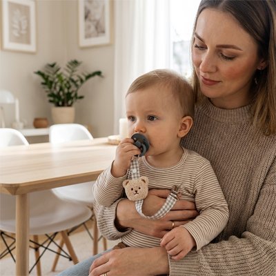 Attache tetine | Securisée et Colorée - Calin d'Enfant