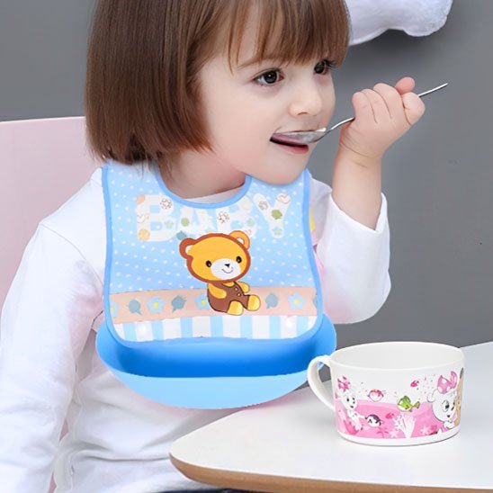 Bavoir bébé | Ultra-absorbant |silicone - Calin d'Enfant