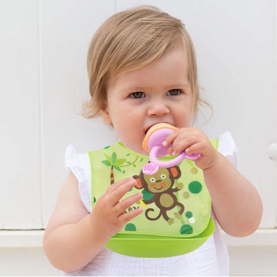 Bavoir bébé | Ultra-absorbant |silicone - Calin d'Enfant