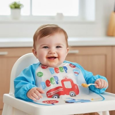 Bavoir manche longue | Imperméable - Calin d'Enfant