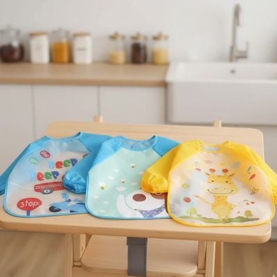 Bavoir manche longue | Imperméable - Calin d'Enfant