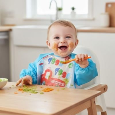 Bavoir manche longue | Imperméable - Calin d'Enfant