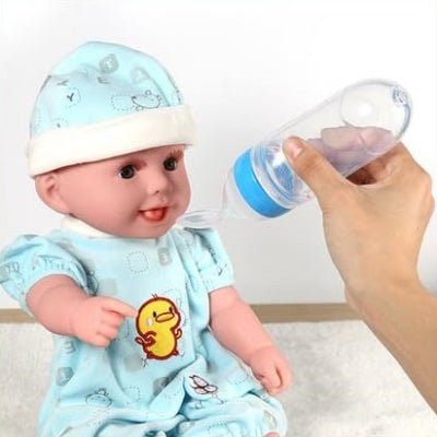 Biberon cuillère - NewBabyFeedingBottle™ - Bleu - Calin d'Enfant