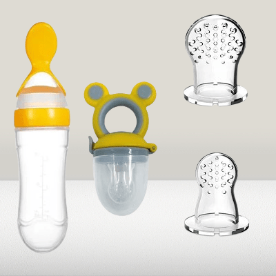 Biberon cuillère - NewBabyFeedingBottle™ - Jaune - Calin d'Enfant