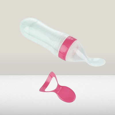Biberon cuillère - NewBabyFeedingBottle™ - Rose - Calin d'Enfant
