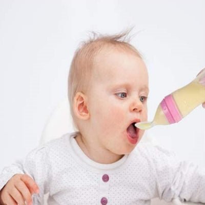 Biberon cuillère - NewBabyFeedingBottle™ - Rose - Calin d'Enfant
