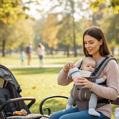 Boite doseuse lait | 3 compartiments étanches - Calin d'Enfant