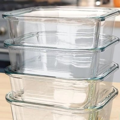 Boite hermétique en verre - GlassFoodStorageBox™ - Jaune - Calin d'Enfant