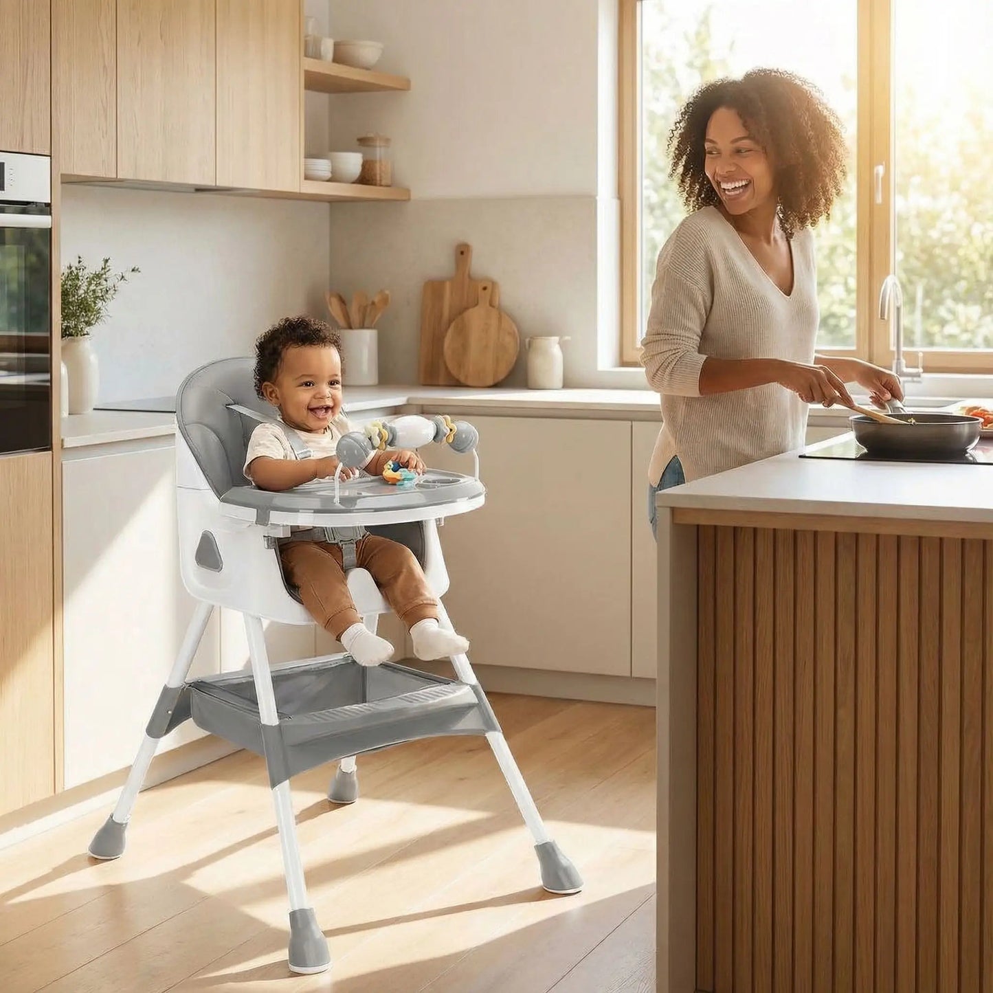 chaise haute bébé/ chaise haute pliable/ high chair - Calin d'Enfant