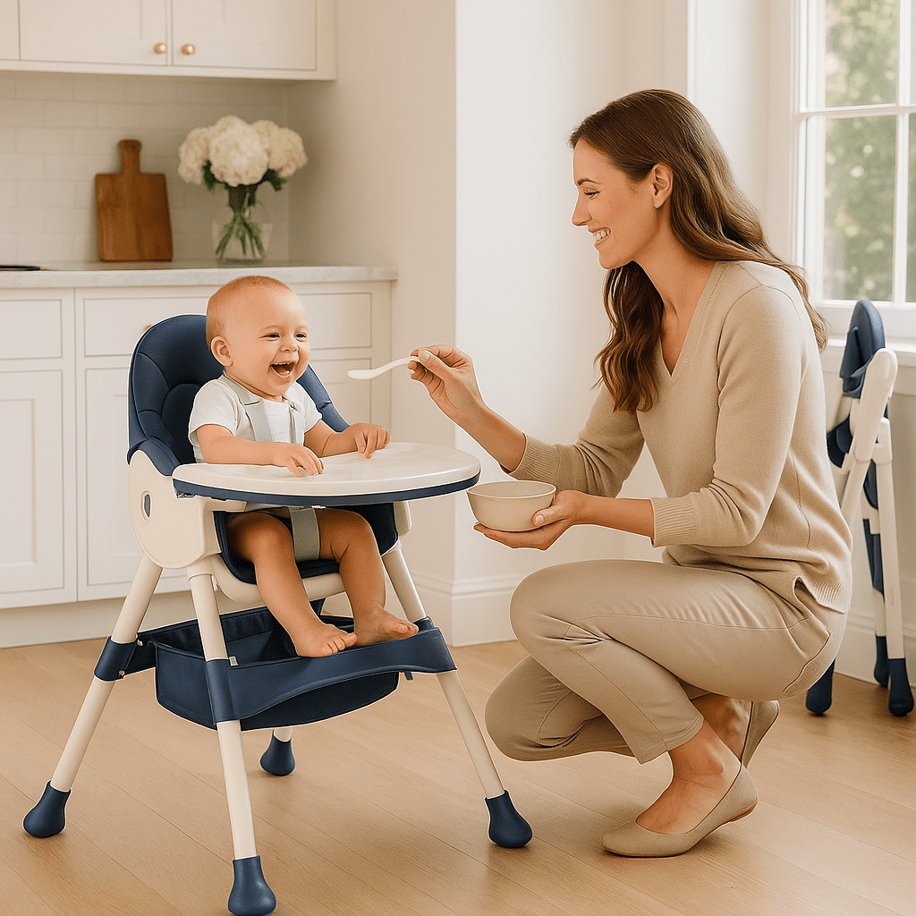 chaise haute bébé/ chaise haute pliable/ high chair - Calin d'Enfant