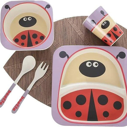 VAISSELLE BEBE - BambooKid™ - Coccinelle - Calin d'Enfant