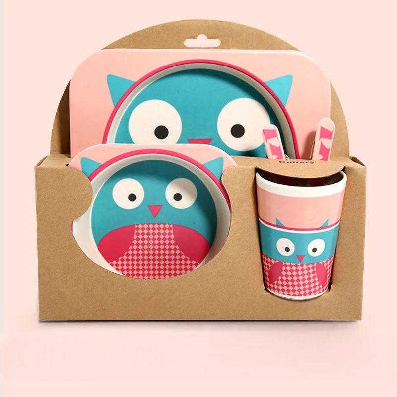 VAISSELLE BEBE - BambooKid™ - Hibou - Calin d'Enfant